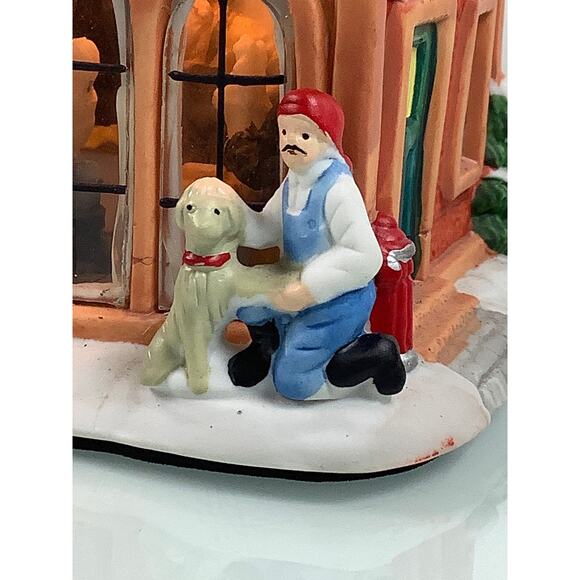 Vintage Trim A Home Fire station 6 Lighted Christmas Village EUC - Picture 4 of 12